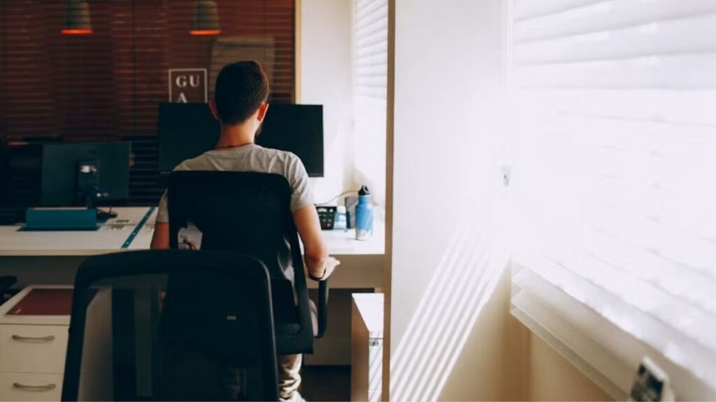 Accountant working remotely