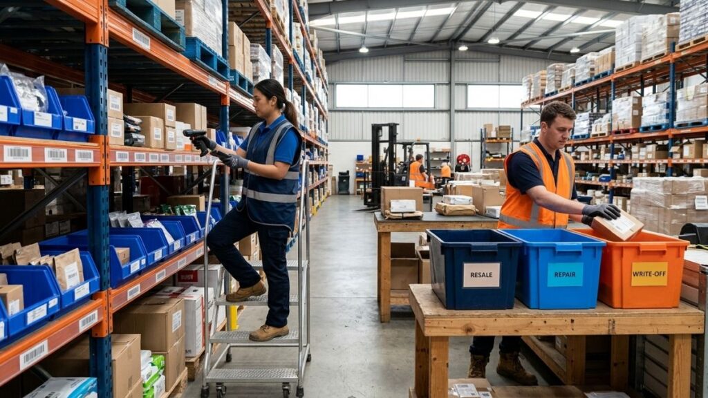 Warehouse stock tracking and inventory classification