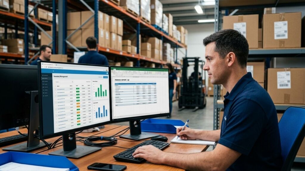 Warehouse inventory tracking for ecommerce orders