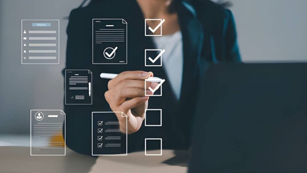 Business process checklist and workflow